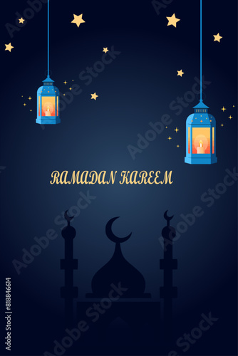 Eid ul fitr post design for  islamic festival