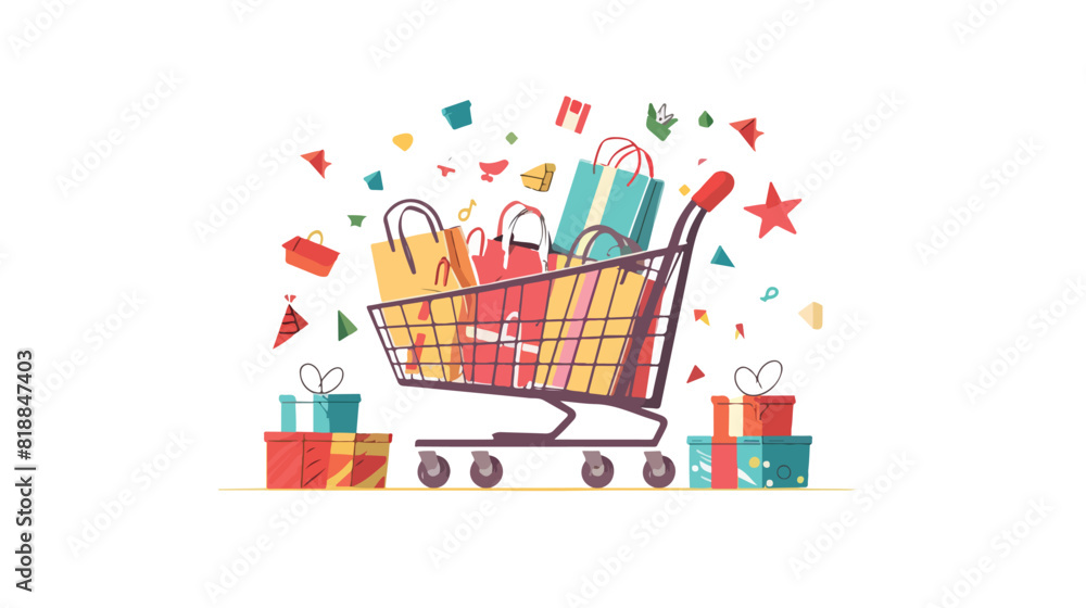 Shopping wish list concept. Customer adding favorite