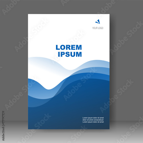 Book cover design modern. Annual report. Brochure template, catalog. Simple Flyer promotion. magazine. Vector illustration