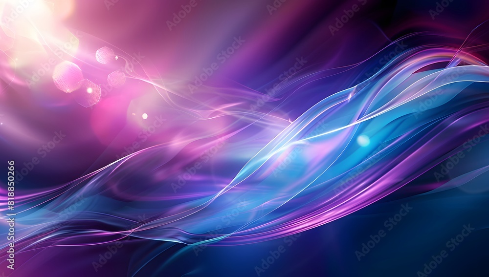 Fototapeta premium neon waves on a dark background