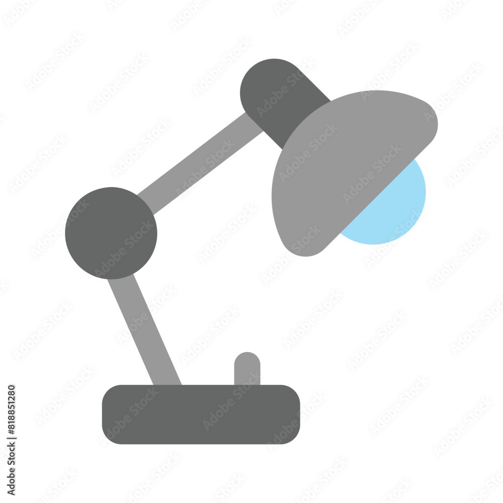Well designed icon of desk lamp, customizable vector Well designed icon of desk lamp, customizable vector