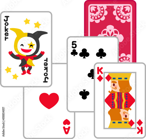 シンプルなトランプのカード
