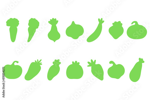 Simple vegetable icon. Healty food flat design