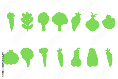 Simple vegetable icon. Healty food flat design
