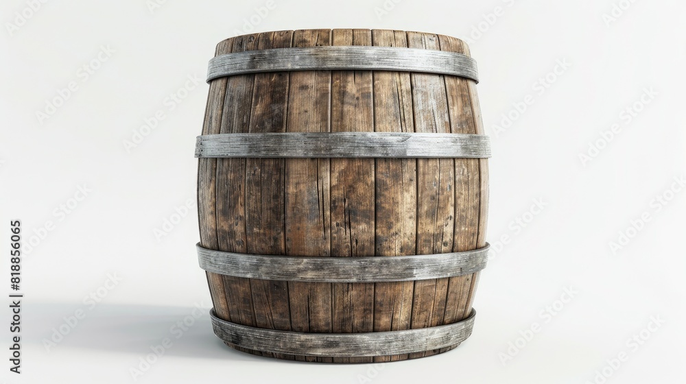 Solitary Relic: A Wooden Barrel Amidst Infinity Solitary Relic: A Wooden Barrel Amidst Infinity