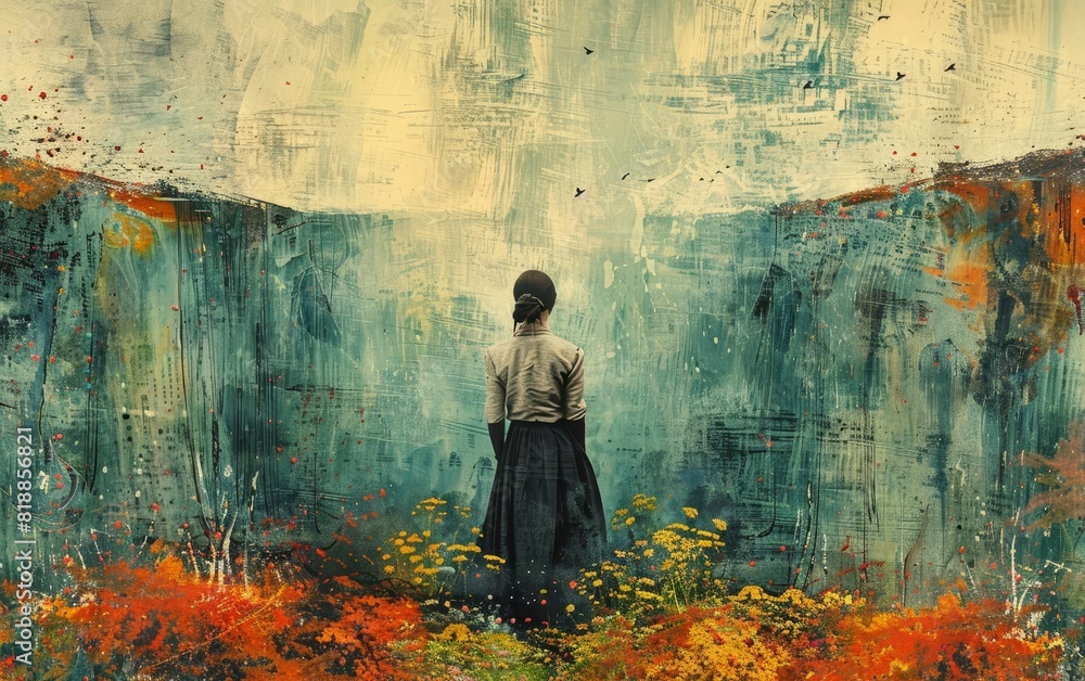 Obraz premium Trust in the process and allow yourself to embrace uncertainty and ambiguity,