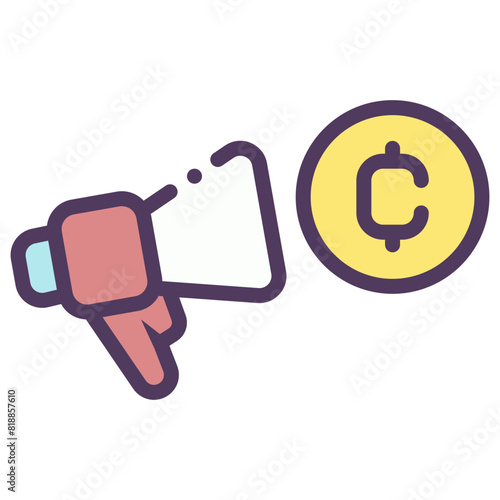 crypto marketing icon