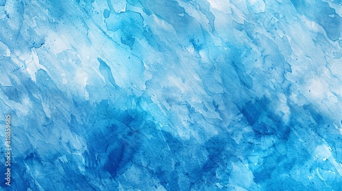 abstract azure light baby blue aqua watercolor paint flow texture pattern wallpaper background photo