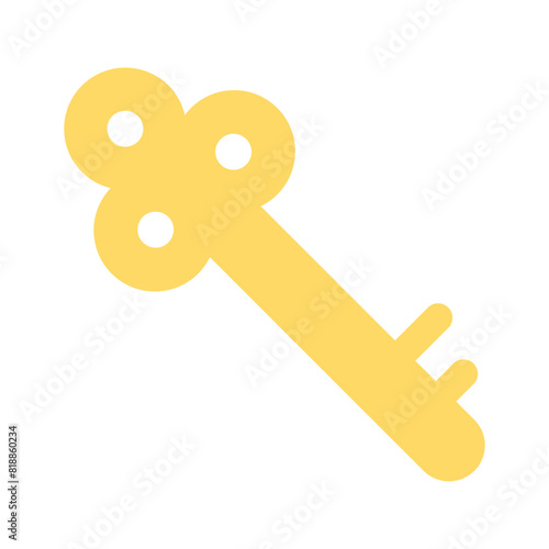 A trendy icon of private key, protection key vector design photo