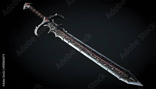 A cursed sword with a dark history rumored to bri upscaled_4 photo