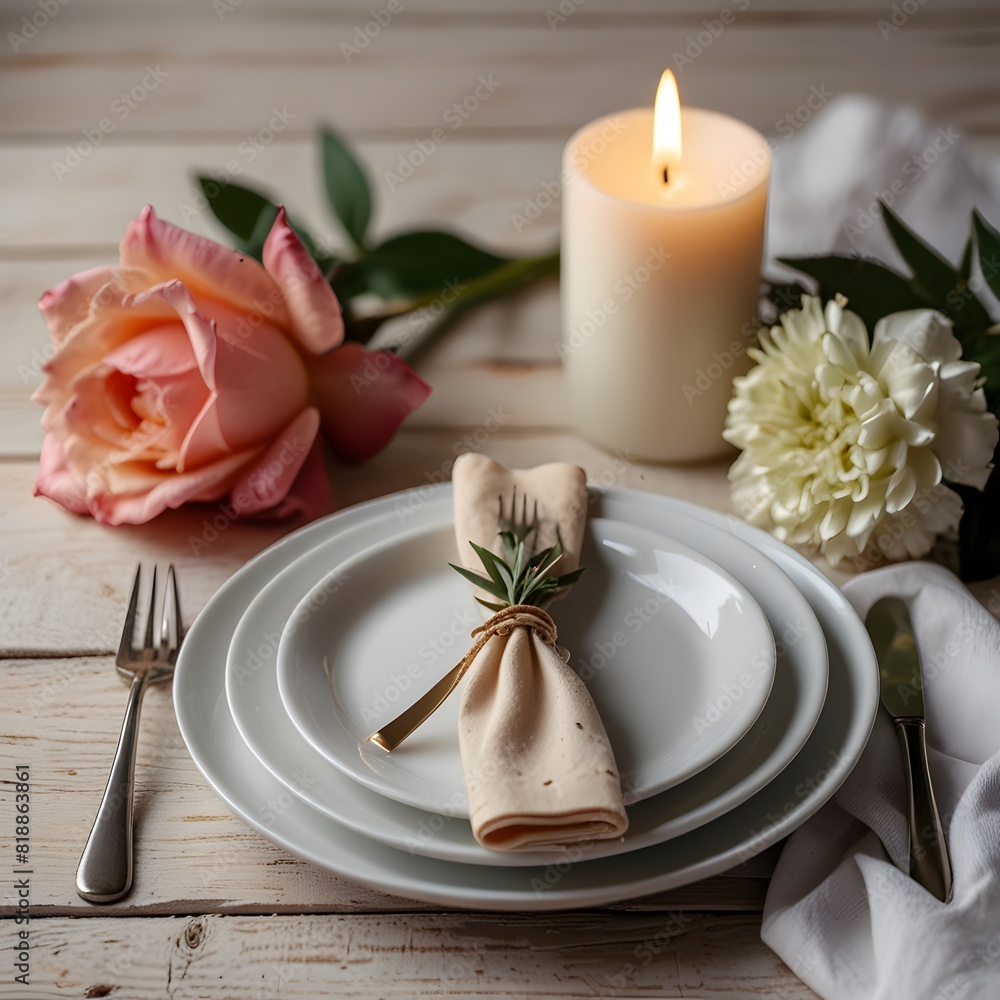 wedding table setting with flowers wedding table setting with flowers