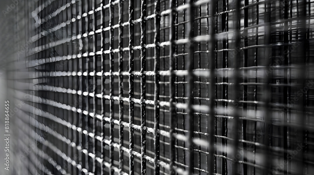a close up of a fence on the side a close up of a fence on the side