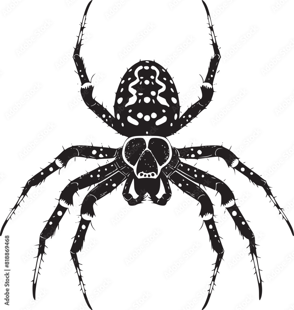 Obraz premium spider silhouette vector