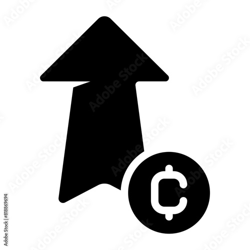 crypto growth icon