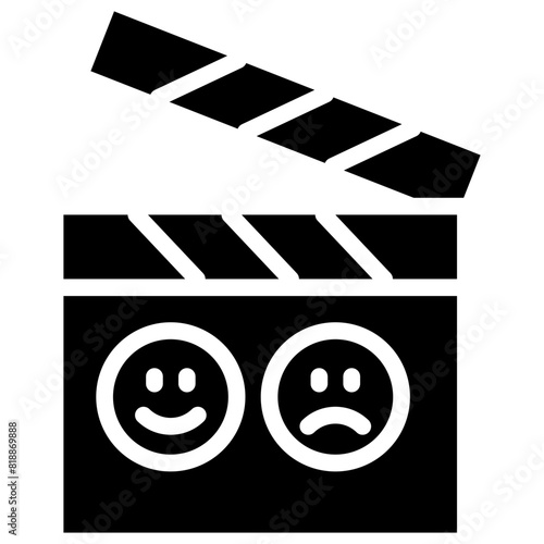 drama solid icon