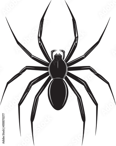 spider silhouette vector