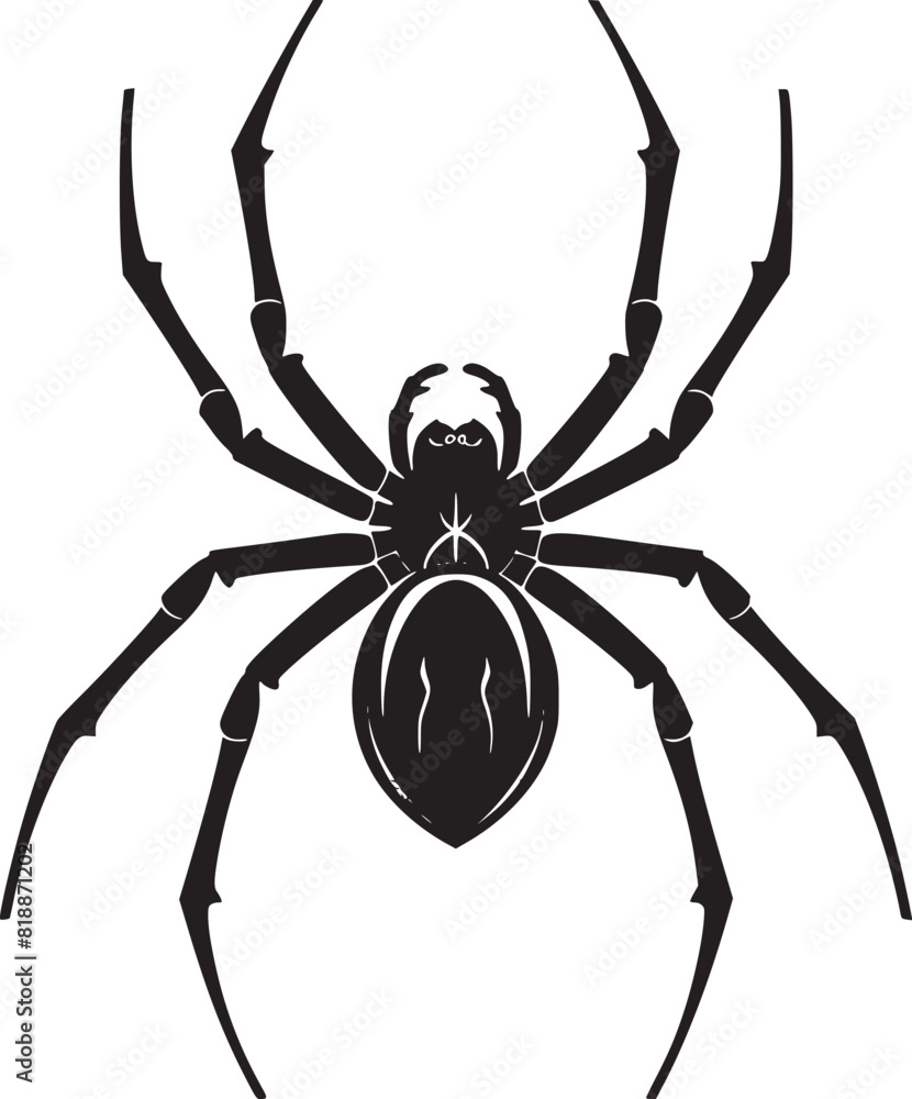 spider silhouette vector