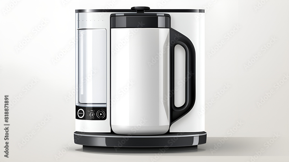 Coffee Maker on a Clean White Surface Coffee Maker on a Clean White Surface