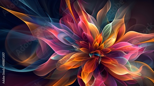 Mesmerizing Floral Eruption of Color and Movement