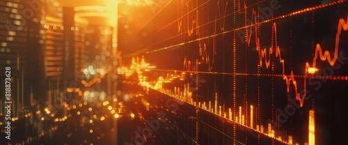 Bar graph displaying a sudden surge in stock values  symbolizing a notable increase in market performance  presented with impeccable HD resolution.