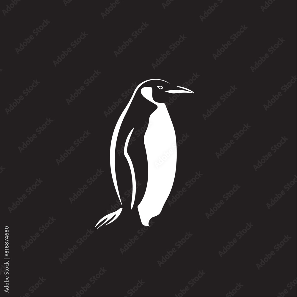 Obraz premium Penguin in cartoon, doodle style. Image for t-shirt, web, mobile apps and ui. Isolated 2d vector illustration in logo, icon, sketch style, Eps 10. AI Generative