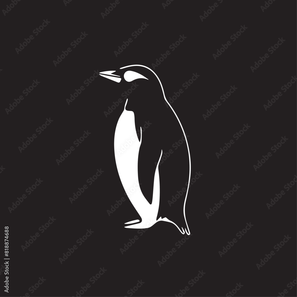 Obraz premium Penguin in cartoon, doodle style. Image for t-shirt, web, mobile apps and ui. Isolated 2d vector illustration in logo, icon, sketch style, Eps 10. AI Generative