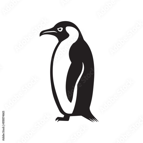 Penguin in cartoon, doodle style. Image for t-shirt, web, mobile apps and ui. Isolated 2d vector illustration in logo, icon, sketch style, Eps 10. AI Generative