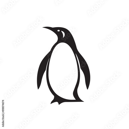 Penguin in cartoon, doodle style. Image for t-shirt, web, mobile apps and ui. Isolated 2d vector illustration in logo, icon, sketch style, Eps 10. AI Generative
