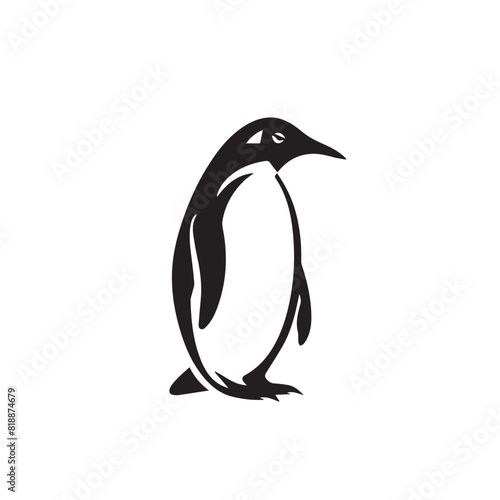 Penguin in cartoon, doodle style. Image for t-shirt, web, mobile apps and ui. Isolated 2d vector illustration in logo, icon, sketch style, Eps 10. AI Generative