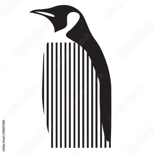 Penguin in cartoon, doodle style. Image for t-shirt, web, mobile apps and ui. Isolated 2d vector illustration in logo, icon, sketch style, Eps 10. AI Generative