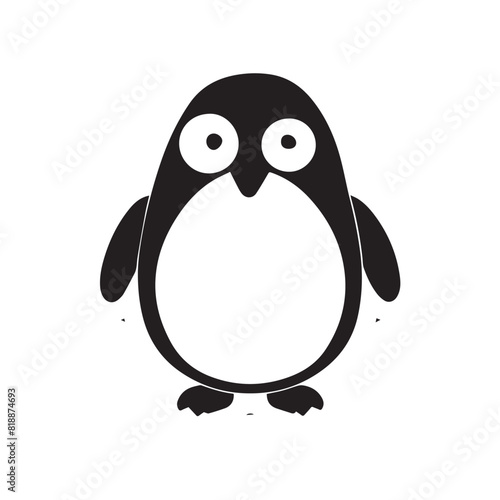 Penguin in cartoon, doodle style. Image for t-shirt, web, mobile apps and ui. Isolated 2d vector illustration in logo, icon, sketch style, Eps 10. AI Generative