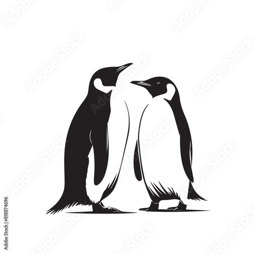 Penguin in cartoon, doodle style. Image for t-shirt, web, mobile apps and ui. Isolated 2d vector illustration in logo, icon, sketch style, Eps 10. AI Generative