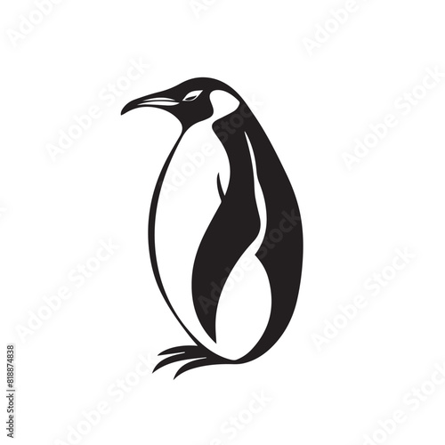 Penguin in cartoon, doodle style. Image for t-shirt, web, mobile apps and ui. Isolated 2d vector illustration in logo, icon, sketch style, Eps 10. AI Generative