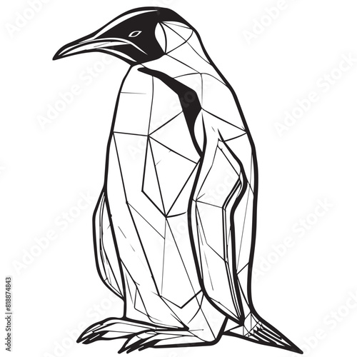 Penguin in cartoon, doodle style. Image for t-shirt, web, mobile apps and ui. Isolated 2d vector illustration in logo, icon, sketch style, Eps 10. AI Generative