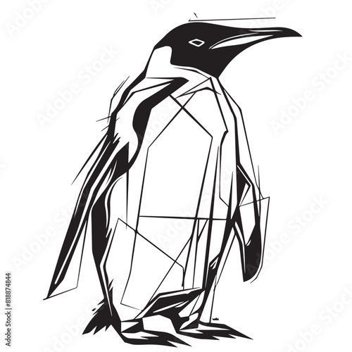 Penguin in cartoon, doodle style. Image for t-shirt, web, mobile apps and ui. Isolated 2d vector illustration in logo, icon, sketch style, Eps 10. AI Generative