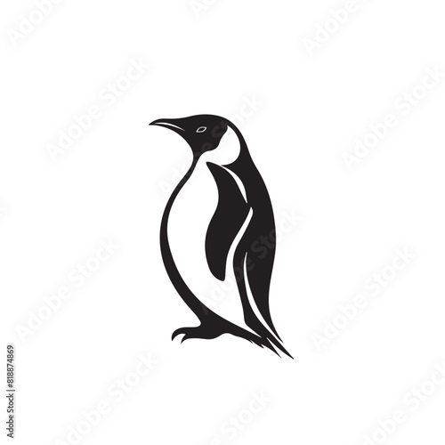 Penguin in cartoon, doodle style. Image for t-shirt, web, mobile apps and ui. Isolated 2d vector illustration in logo, icon, sketch style, Eps 10. AI Generative