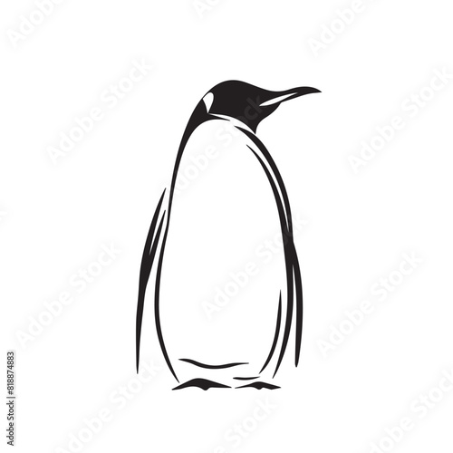 Penguin in cartoon, doodle style. Image for t-shirt, web, mobile apps and ui. Isolated 2d vector illustration in logo, icon, sketch style, Eps 10. AI Generative