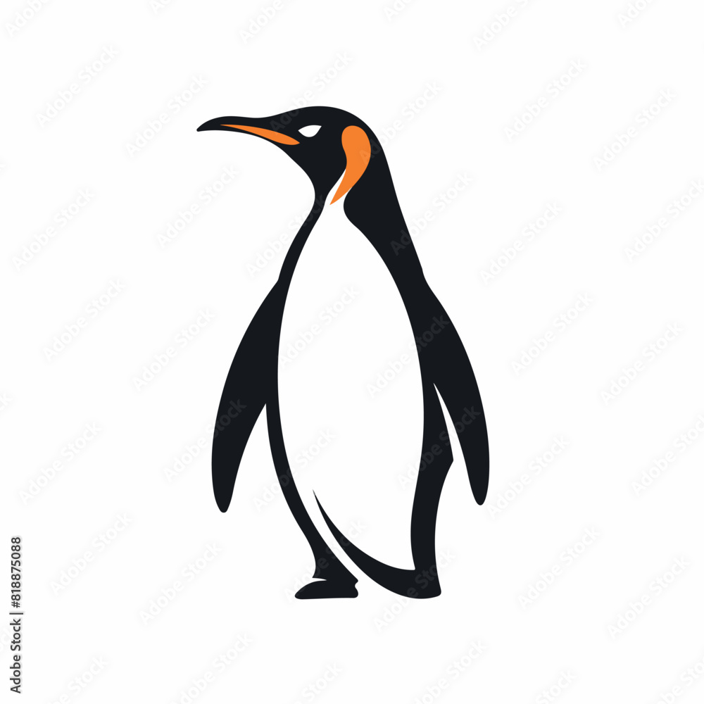 Fototapeta premium Penguin in cartoon, doodle style. Image for t-shirt, web, mobile apps and ui. Isolated 2d vector illustration in logo, icon, sketch style, Eps 10. AI Generative