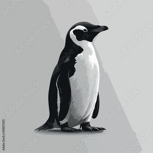 Penguin in cartoon, doodle style. Image for t-shirt, web, mobile apps and ui. Isolated 2d vector illustration in logo, icon, sketch style, Eps 10. AI Generative