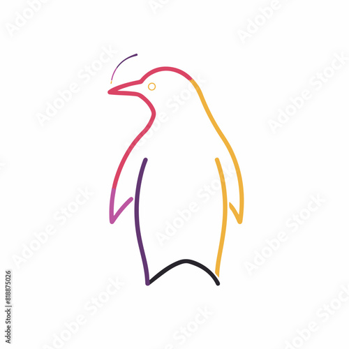 Penguin in cartoon, doodle style. Image for t-shirt, web, mobile apps and ui. Isolated 2d vector illustration in logo, icon, sketch style, Eps 10. AI Generative