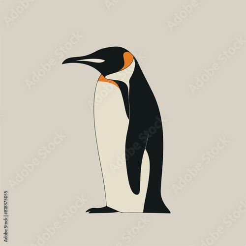 Penguin in cartoon, doodle style. Image for t-shirt, web, mobile apps and ui. Isolated 2d vector illustration in logo, icon, sketch style, Eps 10. AI Generative