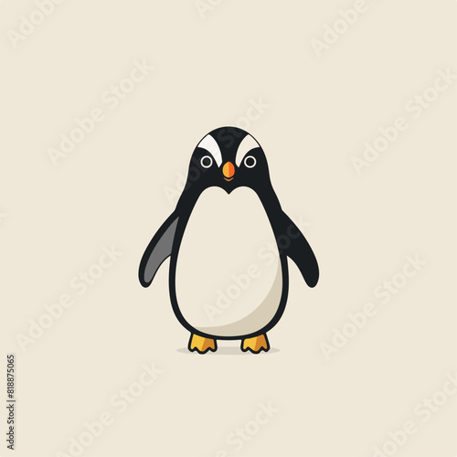 Penguin in cartoon, doodle style. Image for t-shirt, web, mobile apps and ui. Isolated 2d vector illustration in logo, icon, sketch style, Eps 10. AI Generative