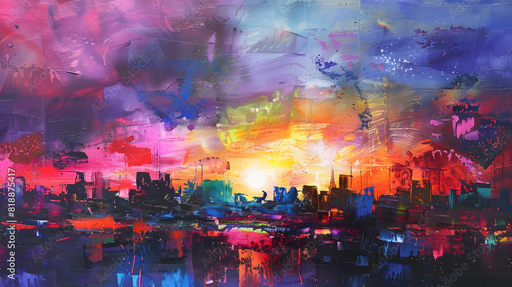 Naklejka premium colorful summer