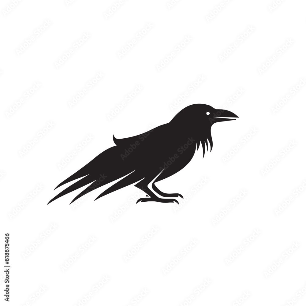 Raven in cartoon, doodle style. Image for t-shirt, web, mobile apps and ui. Isolated 2d vector illustration in logo, icon, sketch style, Eps 10. AI Generative Raven in cartoon, doodle style. Image for t-shirt, web, mobile apps and ui. Isolated 2d vector illustration in logo, icon, sketch style, Eps 10. AI Generative