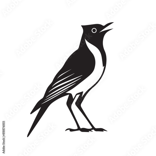 Skylark in cartoon, doodle style. Image for t-shirt, web, mobile apps and ui. Isolated 2d vector illustration in logo, icon, sketch style, Eps 10. AI Generative