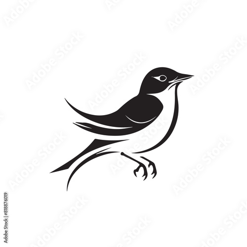 Skylark in cartoon, doodle style. Image for t-shirt, web, mobile apps and ui. Isolated 2d vector illustration in logo, icon, sketch style, Eps 10. AI Generative