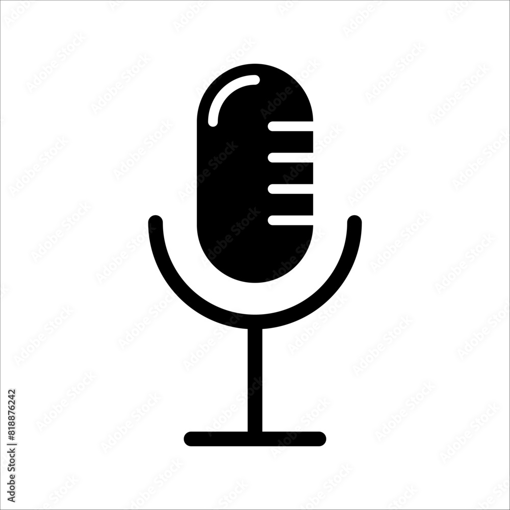 Microphone vector icon, Web design icon. Voice vector icon, Record. Microphone - recording Studio Symbol. Retro microphone icon Microphone vector icon, Web design icon. Voice vector icon, Record. Microphone - recording Studio Symbol. Retro microphone icon