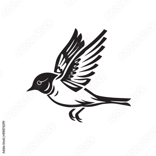 Skylark in cartoon, doodle style. Image for t-shirt, web, mobile apps and ui. Isolated 2d vector illustration in logo, icon, sketch style, Eps 10. AI Generative