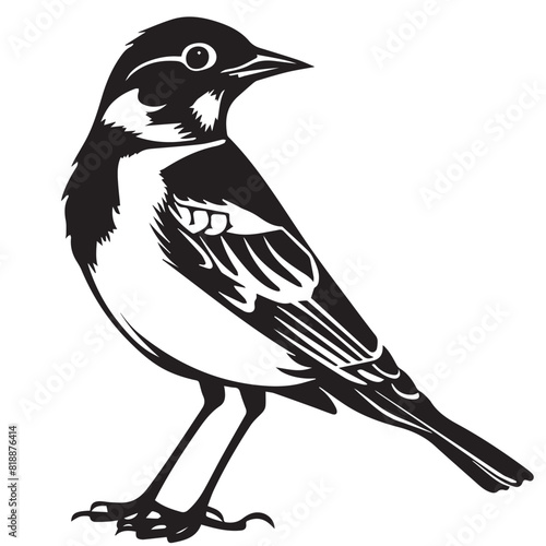 Skylark in cartoon, doodle style. Image for t-shirt, web, mobile apps and ui. Isolated 2d vector illustration in logo, icon, sketch style, Eps 10. AI Generative