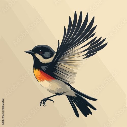 Skylark in cartoon, doodle style. Image for t-shirt, web, mobile apps and ui. Isolated 2d vector illustration in logo, icon, sketch style, Eps 10. AI Generative